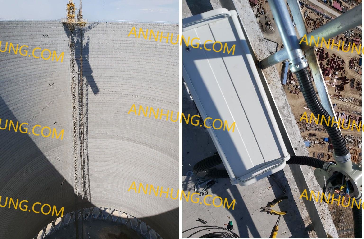 Laatste bedrijfscasus over Van de Xinjiangproductie en Bouw Project van de het Industrieterrein2×350mw Cogeneratie van de Korpsen het 7de Afdeling Vijfde en Vijfde, Licht het Met hoge intensiteit van het Luchtvaartobstakel