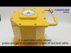 Periodieke LEIDEN helihaven-Helikopterdek Opgeheven Licht