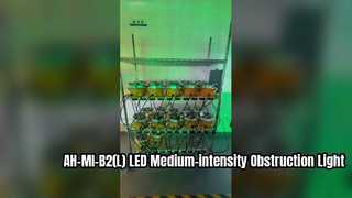 AH-MI-B2(L) LED Luchtvaartobstakellicht met gemiddelde intensiteit Fabrieksveroudering