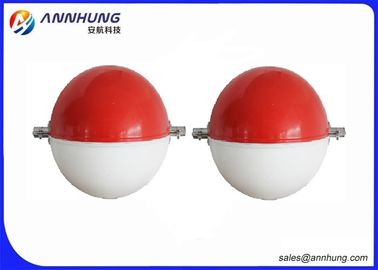Fiberglass Aircraft Warning Sphere For River - Crossing Transmission Lines