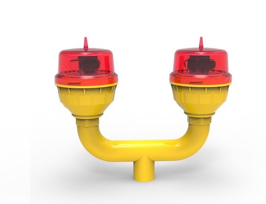FAA LED Double Aviation Obstruction Light met 100.000 uur LED-levensduur en 32,5cd Lichtintensiteit verstelbaar