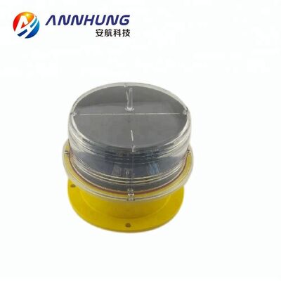 IP68 Solar Aviation Obstruction Light met 100.000 uur levensduur en Solar Powered LED Aviation Warning Light