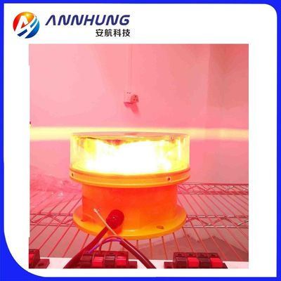 Medium Intensity Solar Obstruction Light met CREE High Intensity LED Dusk-to-Dawn-operatie en UV-beschermde polycarbonaatlens